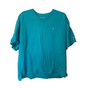 Champion Authentic Athleticwear Short Sleeve T-Shirt in Aqua Excursion Sz XL GUC